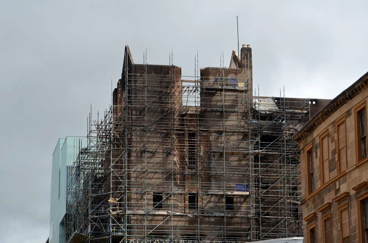 Glasgow School of Art Aftermath of its second fire