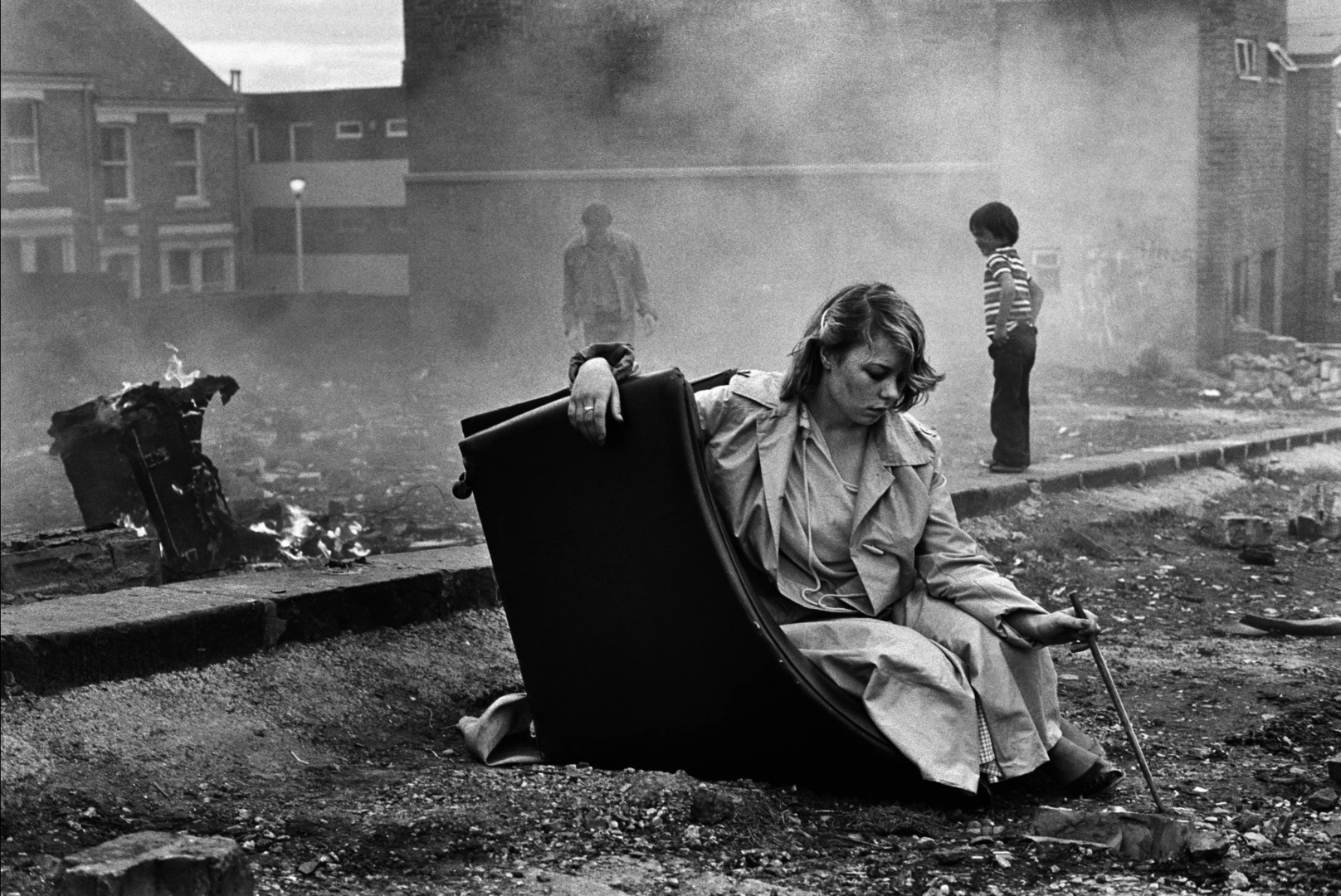 Karen on Overturned Chair Youth Unemployment 1981 Ella Murtha