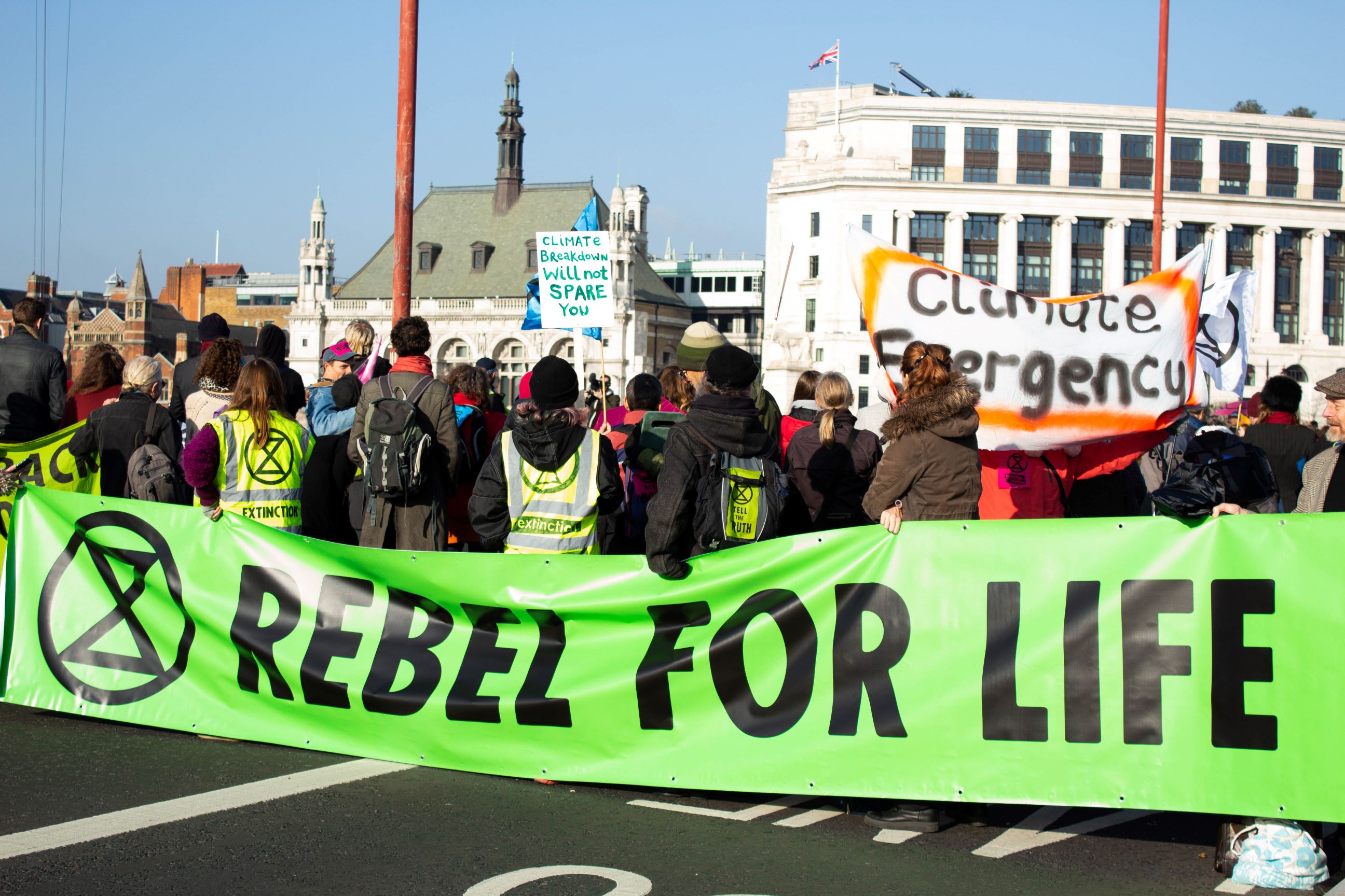 BG Extinction Rebellion Protest at Blackfriars Bridge 2018